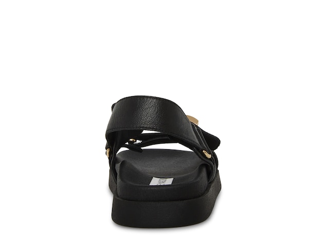 MONA Black Leather Flatform Sandals  Women's Designer Sandals – Steve  Madden Canada