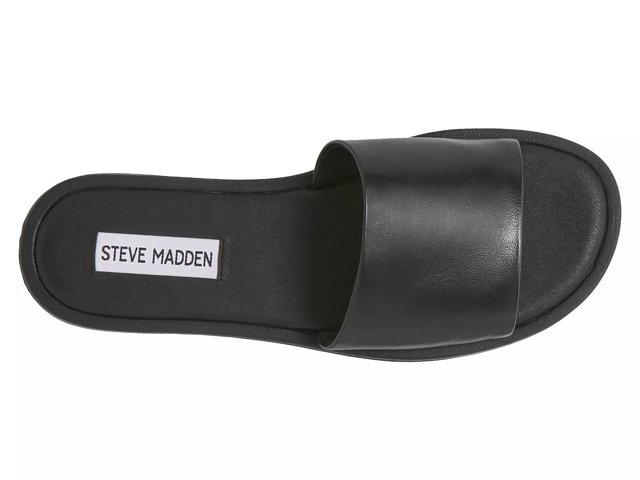 Steve madden black slide on sale