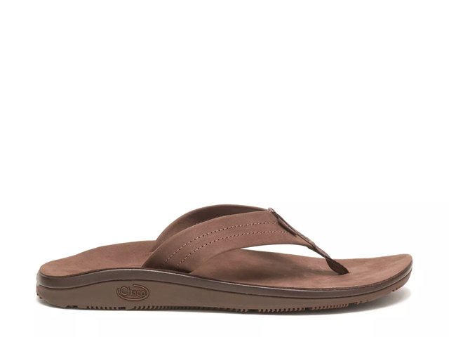 Chaco leather hot sale flip flops