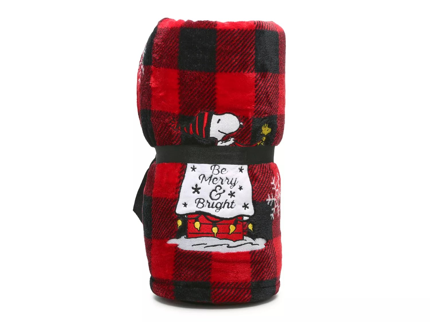 Peanuts plaid throw discount blanket