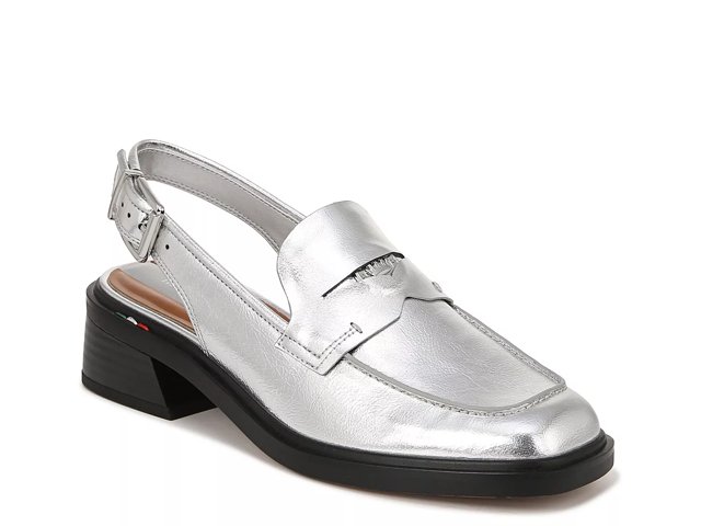 Franco sarto silver loafers sales