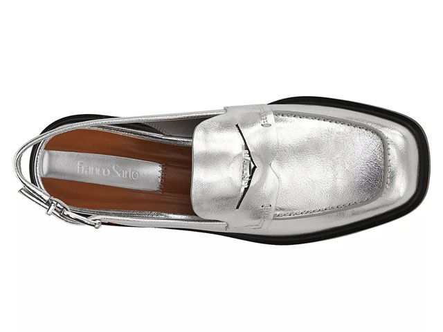Franco sarto silver loafers online