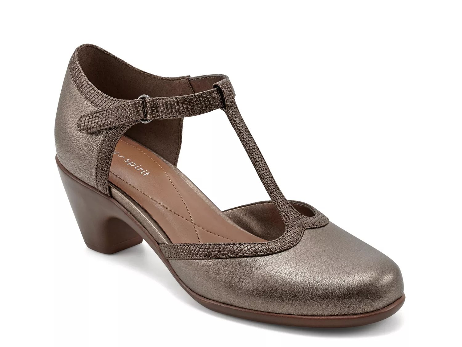 Easy Spirit Cara Mary Jane Pump | Women's | Bronze | Size 6 | Pumps | T-Strap