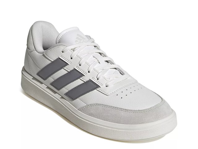 Adidas Courtblock Sneaker Men s White Grey Size 12 Sneakers