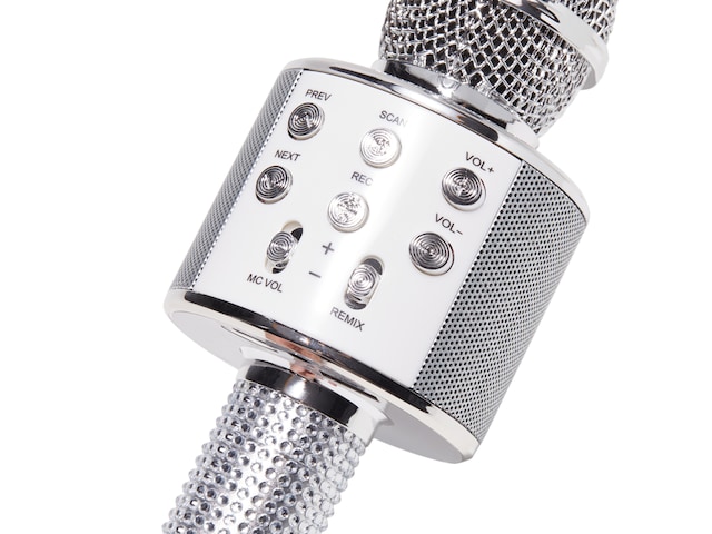 iJoy Superstar Karaoke Microphone | Women's | Silver Metallic | Size One Size | Toys, Tech & Games
