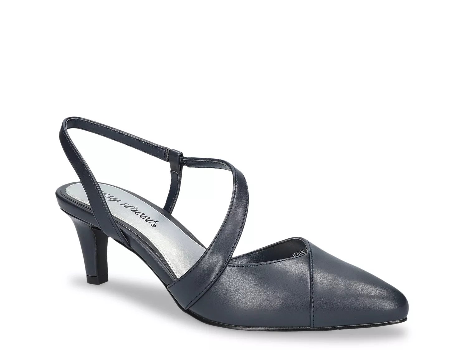Easy Street Emerald Pump | Women's | Navy | Size 6.5 | Heels | Ankle Strap
