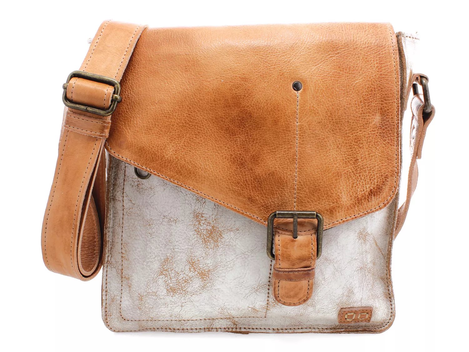 Bed Stu Venice Beach Buckle Weathered Leather Crossbody Bag