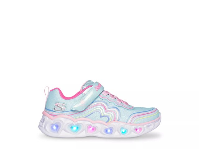 Skechers Heart Lights Retro Hearts Slip On Sneaker Kids