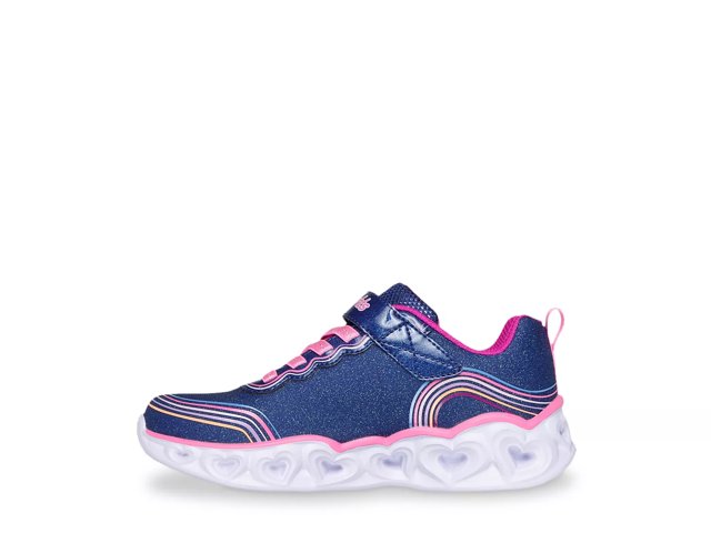 Skechers Heart Lights Retro Hearts Slip On Sneaker Kids