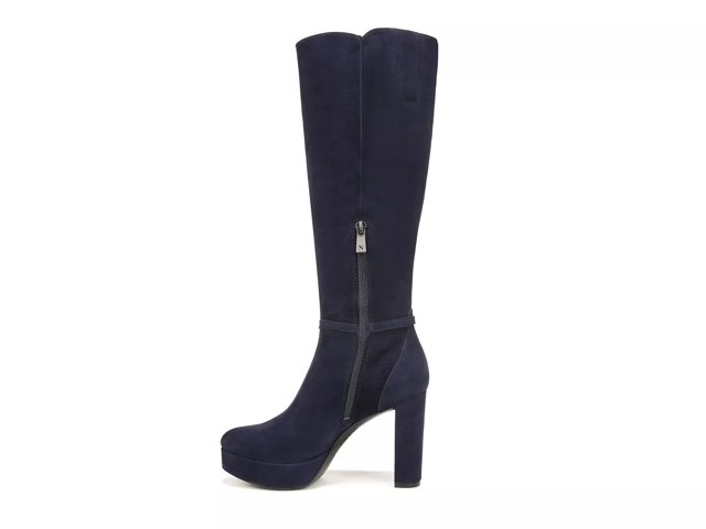 dsw navy blue boots