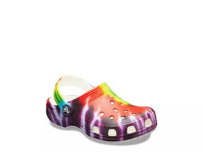 Crocs Classic Tie Dye Graphic Clog Kids Free Shipping DSW