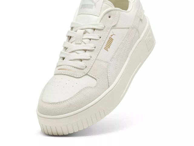 スニーカー PUMA Karina Street SD Light Grey 39509302 Puma Carina Street SD WMNS Vapor Gray / Gold - Apr 2024
