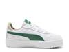 Puma platform trainers outlet green