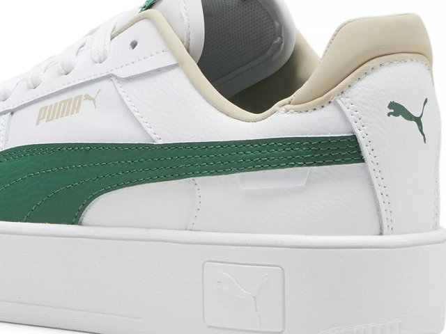 Green platform pumas best sale