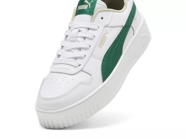 Green platform pumas best sale