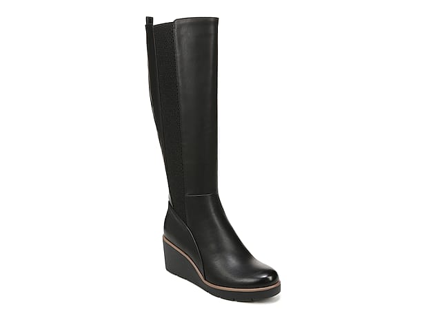 Journee Collection Tiffany Wide Calf Wedge Boot - Free Shipping | DSW