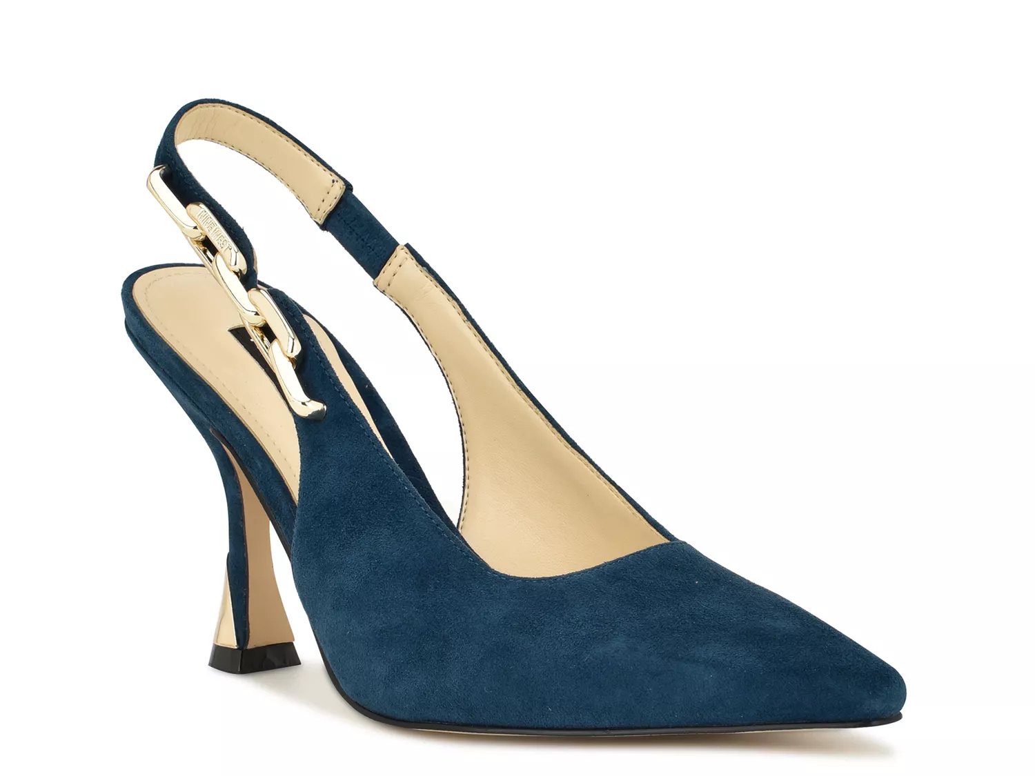 Navy blue top pumps dsw