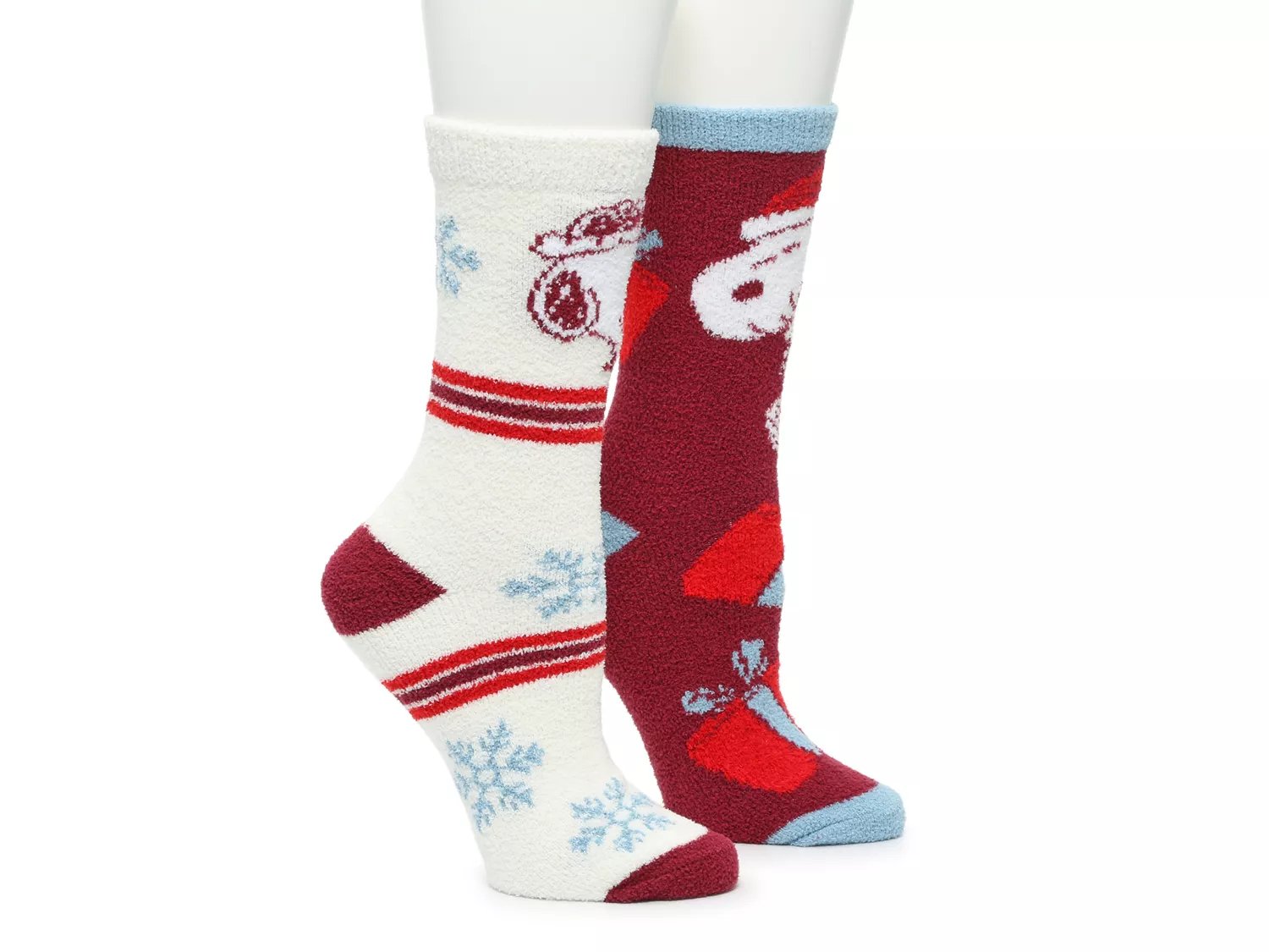 Bioworld Peanuts Holiday Women's Crew Socks 2 Pack Free Shipping DSW