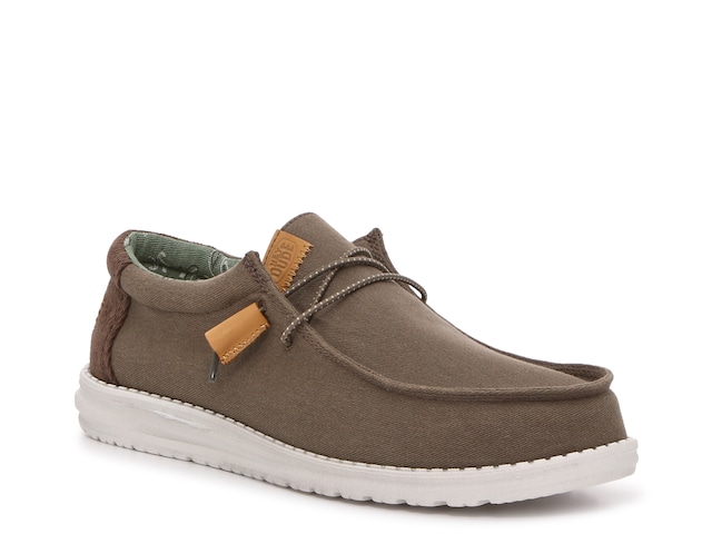 HEYDUDE Men's Wally Fabricated Leather Shoes in Tan