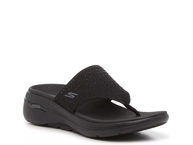 Skechers on the go sandals black sale