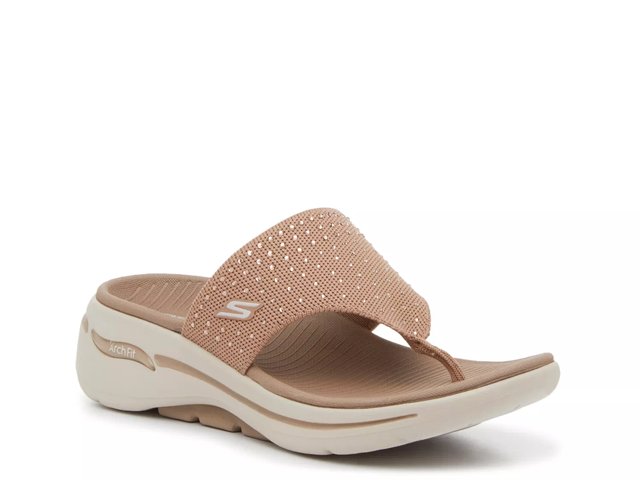 Skechers sandals with heels cheap
