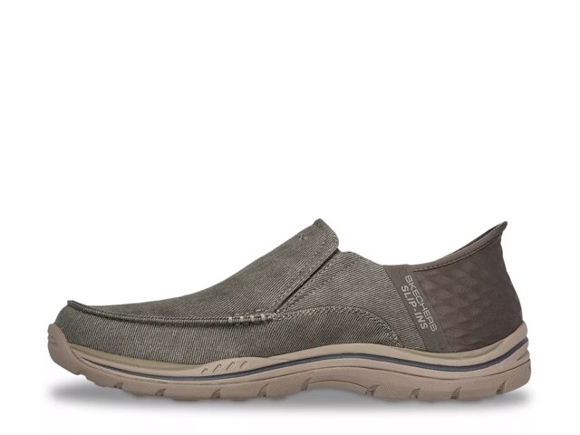 Canvas skechers slip on mens discount