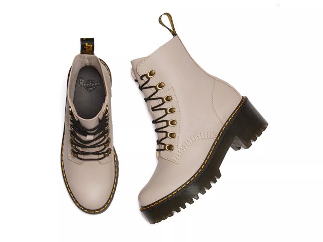 Dr. Martens Leona Platform Bootie Women s Free Shipping DSW
