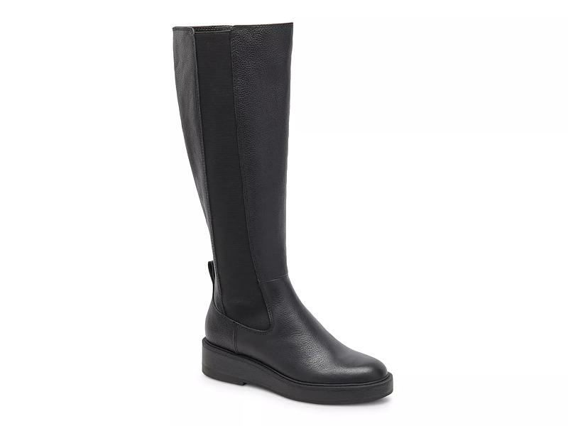 dsw black wedge boots