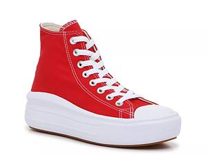 Platform on sale red converse