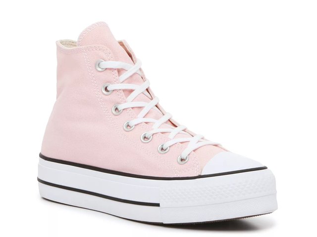 Light pink high top converse hot sale