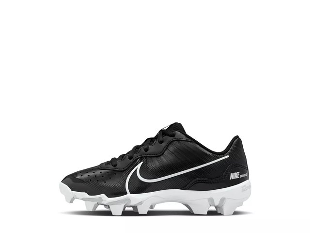 Black and white baseball cleats on sale