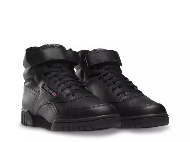 Reebok EX-O-FIT HI Core Black/Core Black/Pure Grey 5 Grade School Girls'  Training Shoe - Hibbett