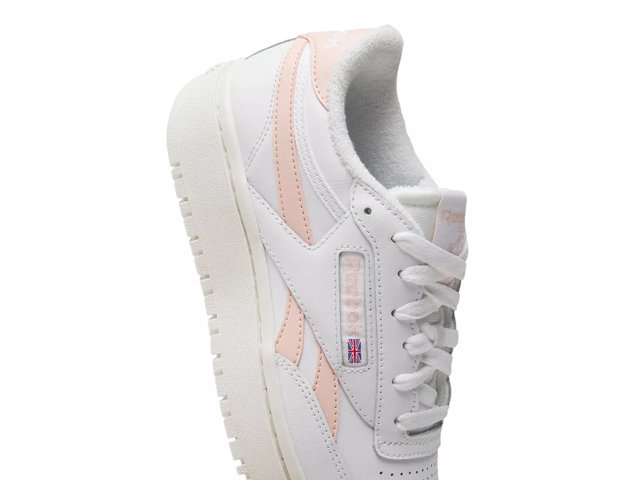 White and store pink reebok