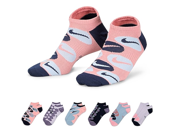 Skechers Space-Dye Women\'s No Show Socks - 6 Pack - Free Shipping | DSW