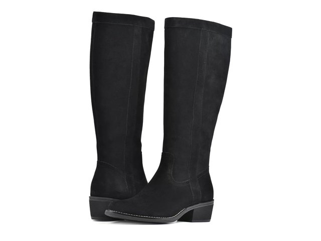 White mountain wide calf boots top
