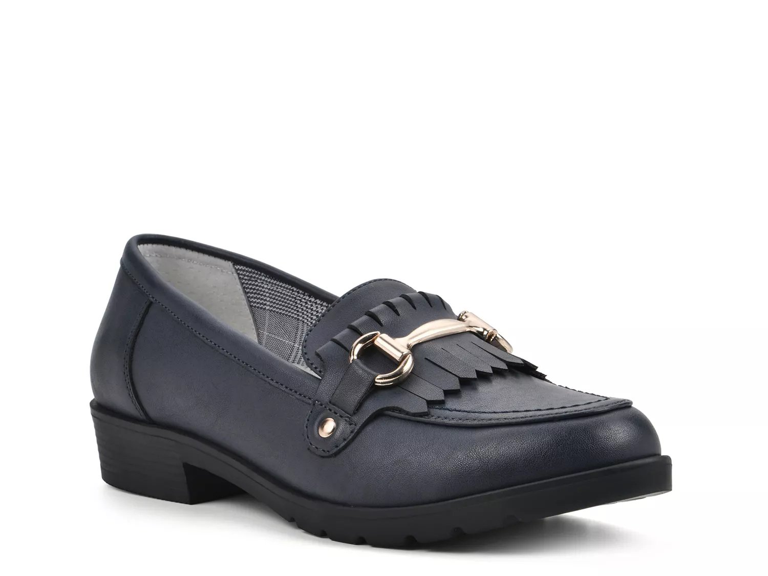 Cliffs by White Mountain Galeena Loafer | Women's | Navy | Size 6 | Loafers | Block