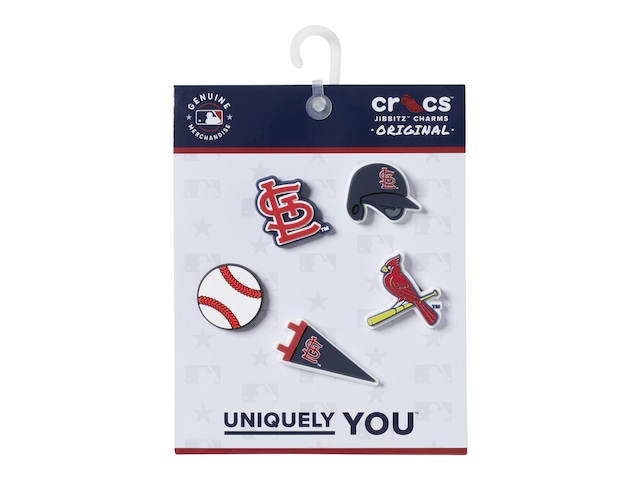 St. Louis Cardinals Baseball Team Charm For Crocs Shoe Charms - 6 Pieces