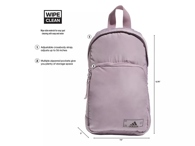 Adidas essential crossbody bag pink hot sale