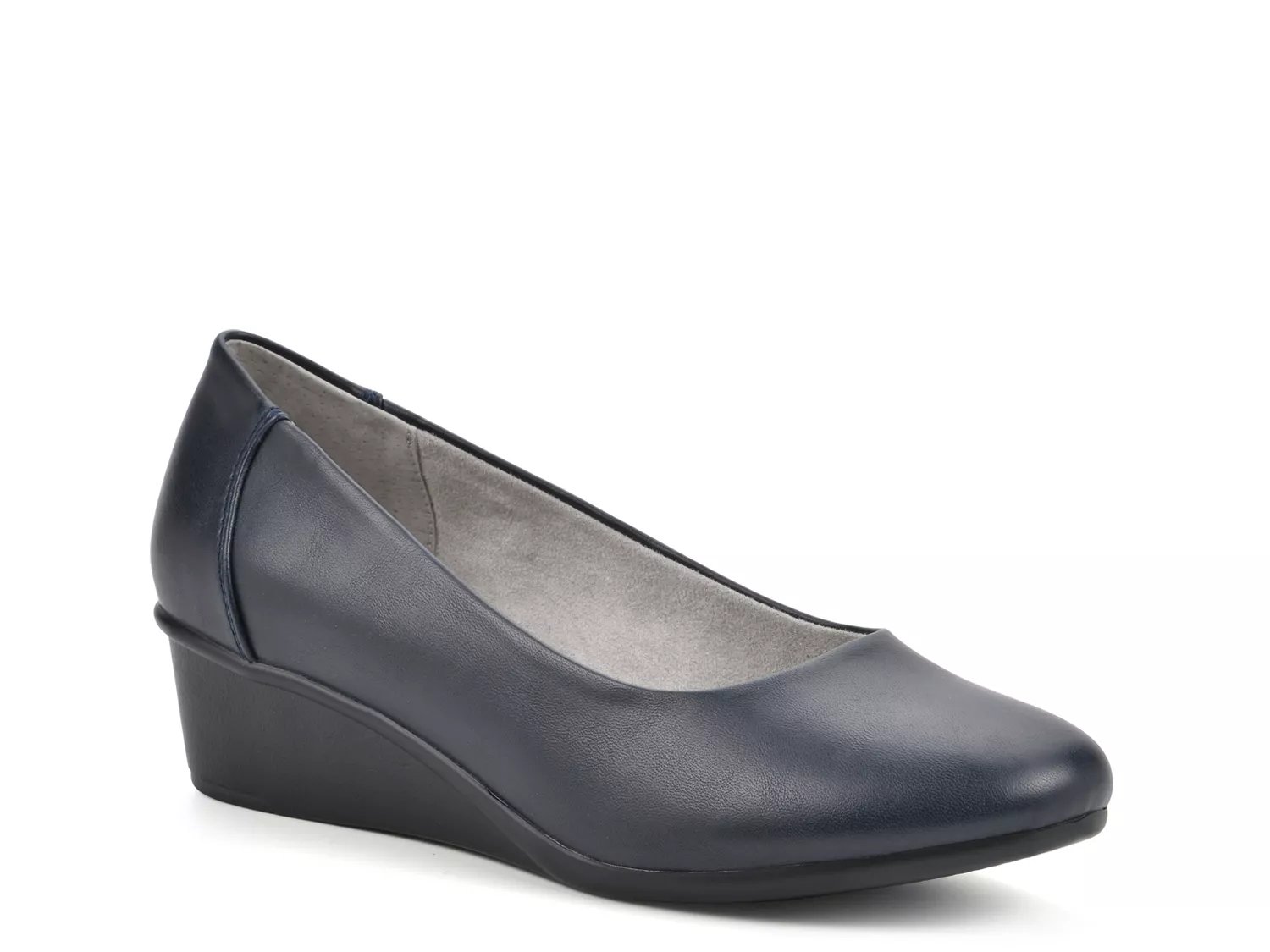 Cliffs by White Mountain Wide Width Boldness Wedge Pump | Women's | Navy | Size 8.5 | Pumps | Wedge