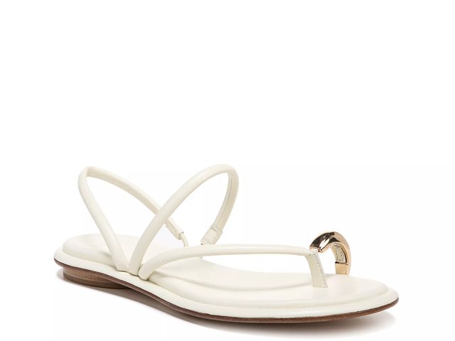 Dsw white best sale sandals flat