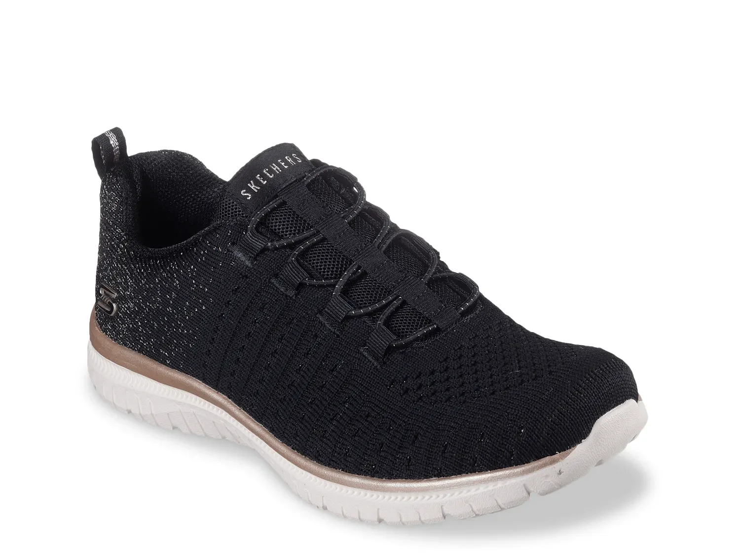 Skechers Virtue Lucent SlipOn Sneaker | Women's | Black | Size 8.5 | Slip-Ons | Sneakers