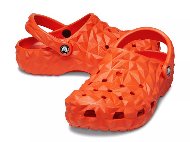 Camo and orange crocs discount