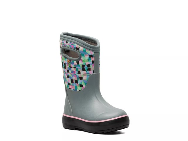 Bogs Classic II Checkered Geo Rain Boot Kids Free Shipping DSW