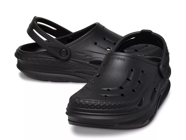 Black and white women's crocs on sale