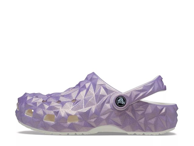 Iridescent shop black crocs