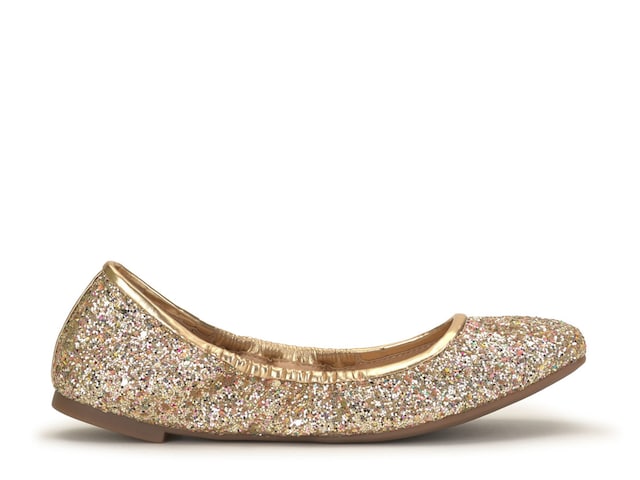Jessica Simpson Sandaze Ballet Flat in Party Gold