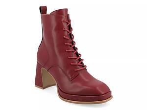 Burgundy cheap booties dsw