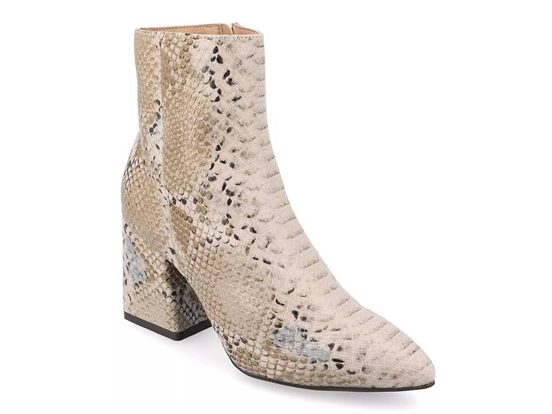 Dsw snake hot sale skin booties