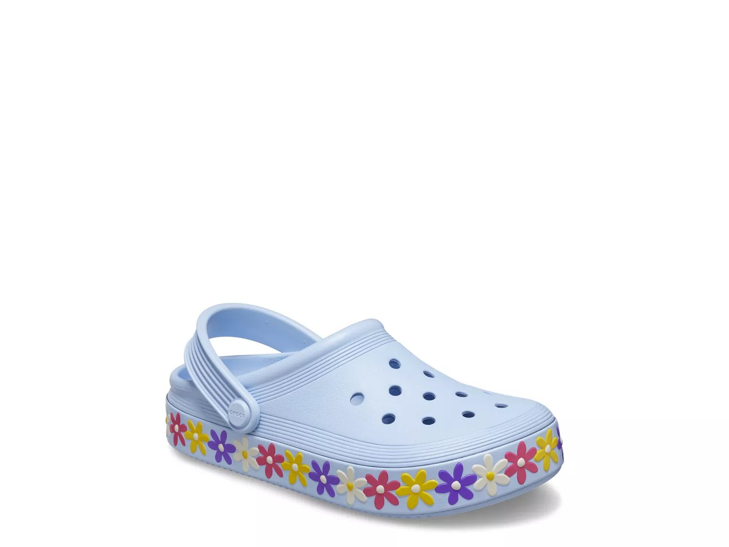 Blue discount rainbow crocs