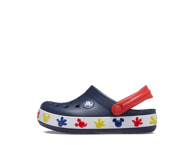  Crocs Kids' Mickey Mouse Light Up Clog, Disney Light Up  Shoes, Navy/White, 6 Toddler